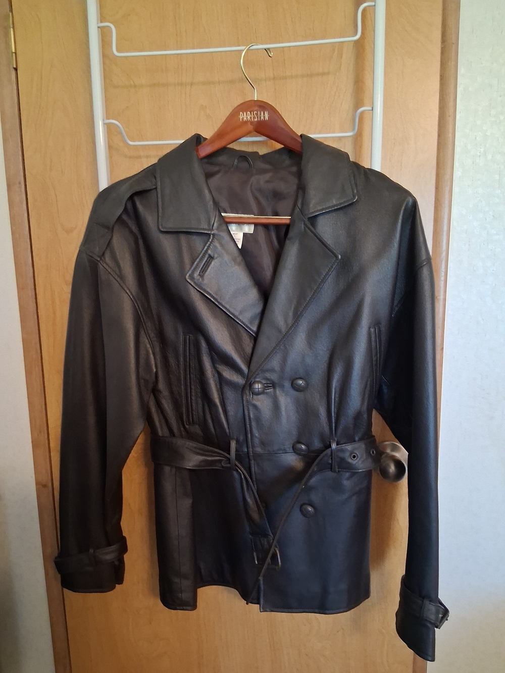 Paradox Black Leather Jacket with Paradox Label